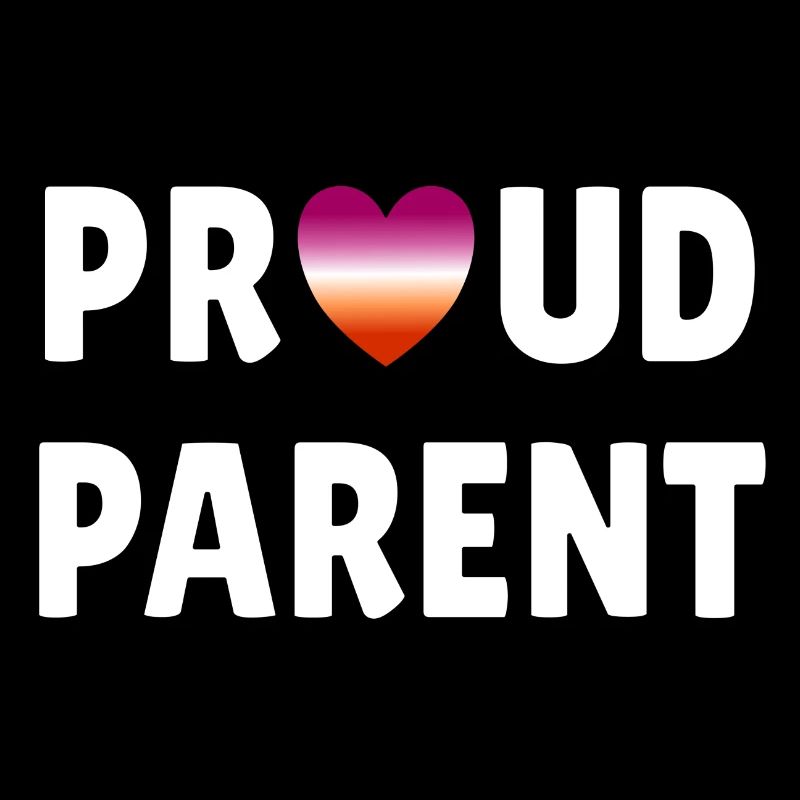 Drapeau lesbien de fier parent