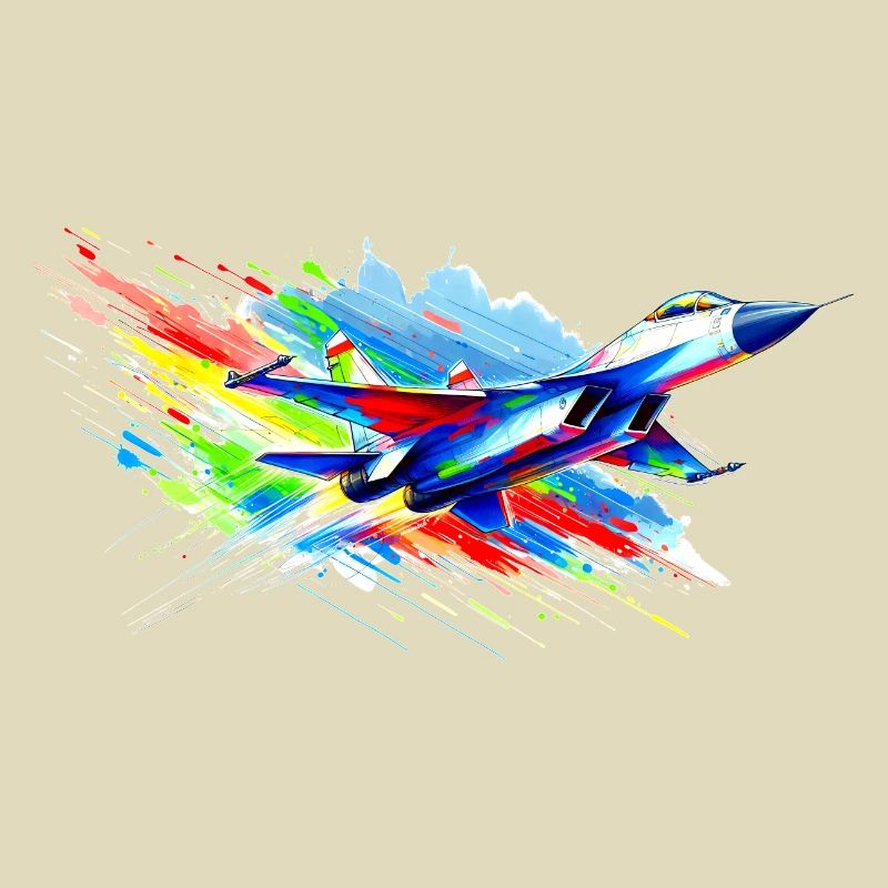 Kampfjet - Farbsplash