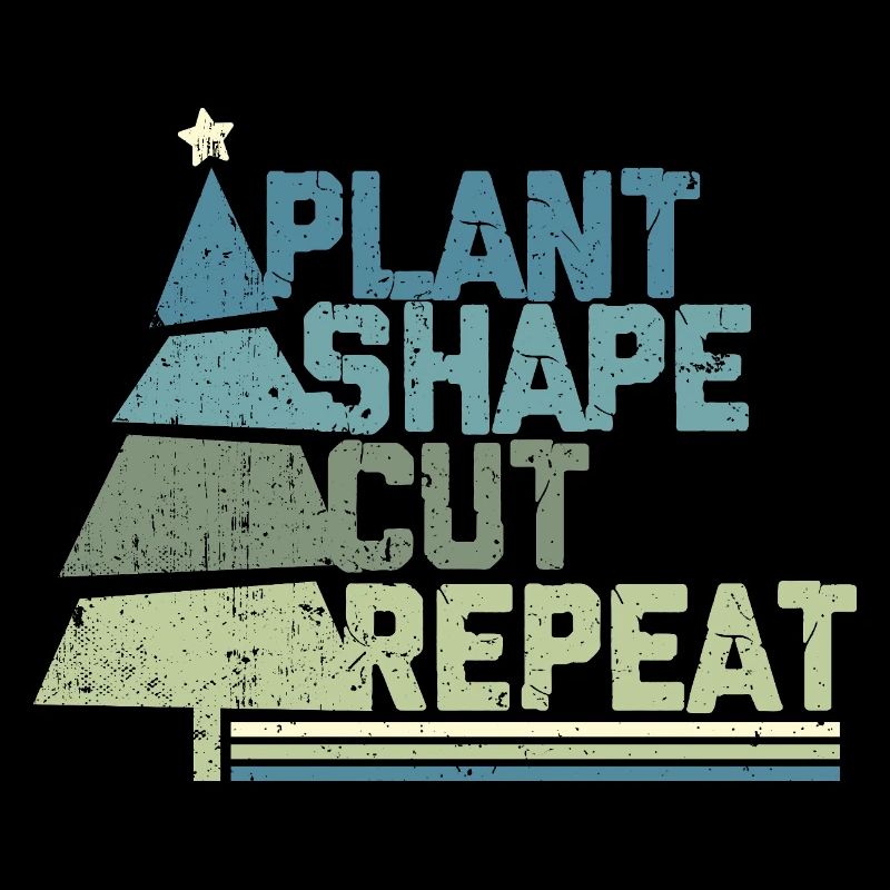 Christmas Tree Grower Plant Shape Cut