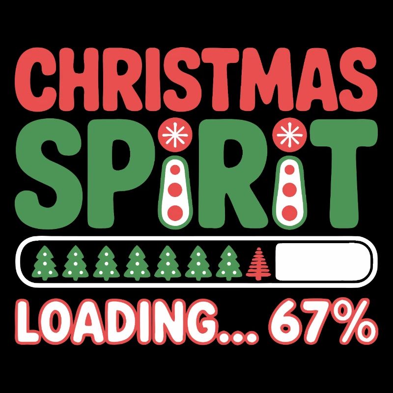 Christmas Spirit Loading 67% – Festive Humor