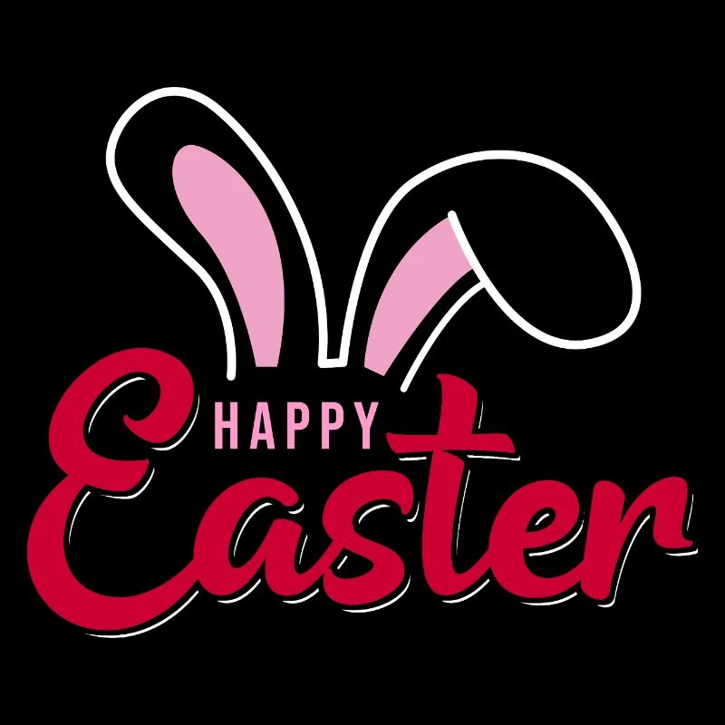Frohe Ostern Hase Schrift