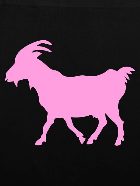 Ziege rosa G.O.A.T.
