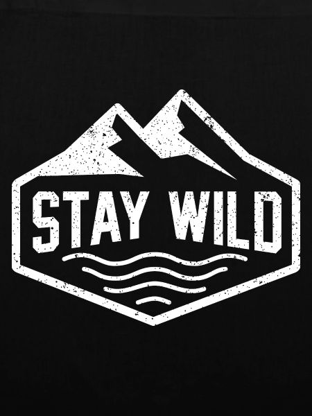 Stay Wild Mountain Motif