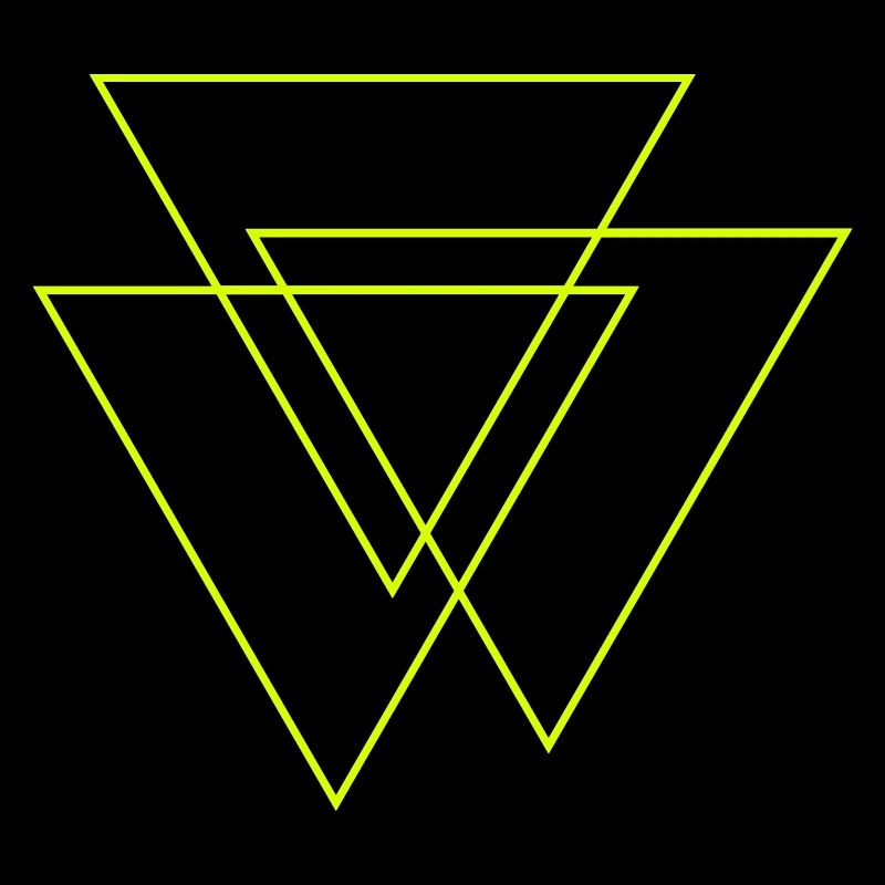 Geometric pattern of triangles