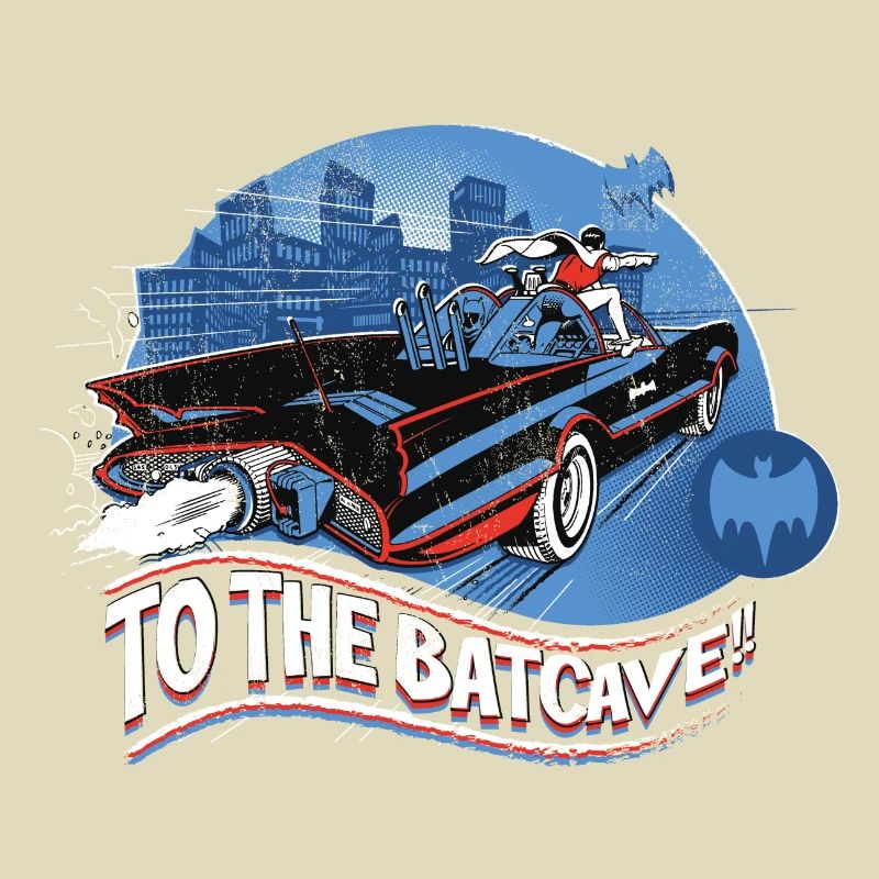 DC Comics Batman Robin Batmobil Batcave Retro