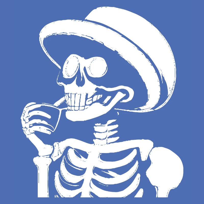 Sarcastic Funny Skeleton Drinking Espresso Coffee