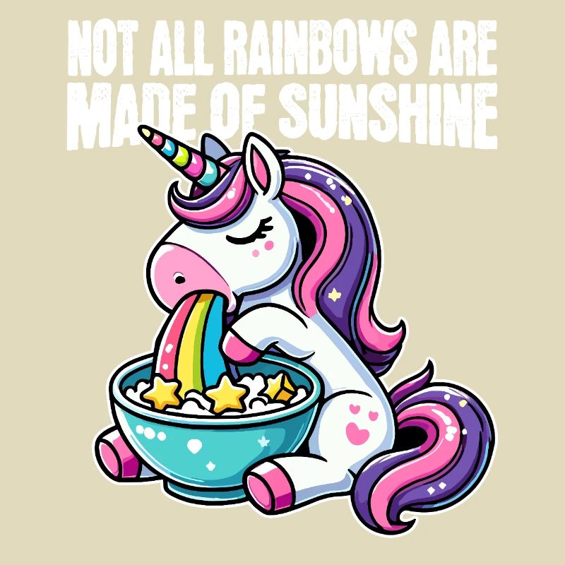 Funny Unicorn – Not All Rainbows