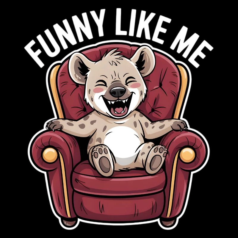 Cute Hyena Comic Character