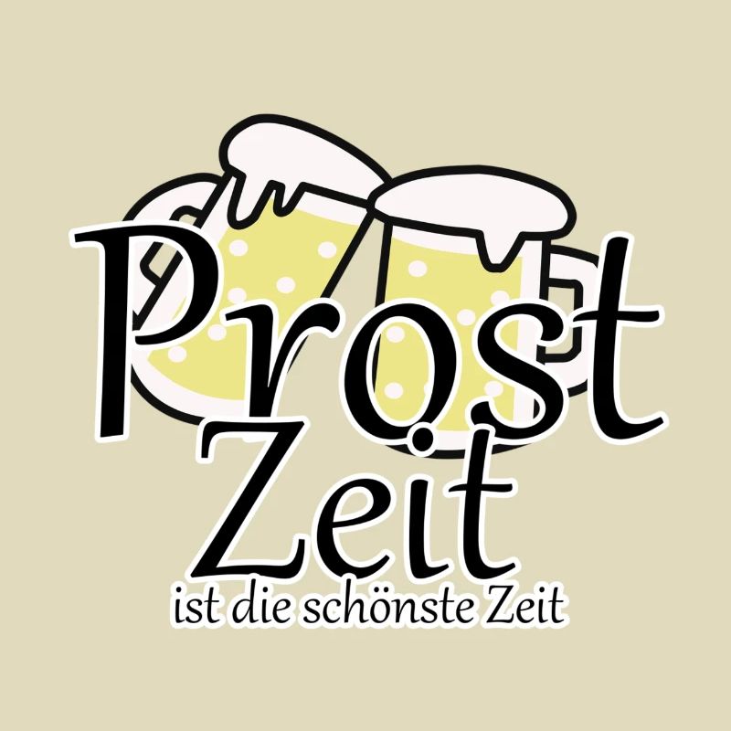 Prost Bier Biergarten Spruch