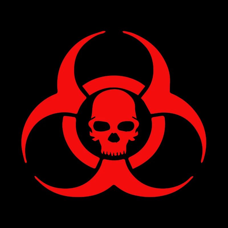 Icône de crâne Biohazard