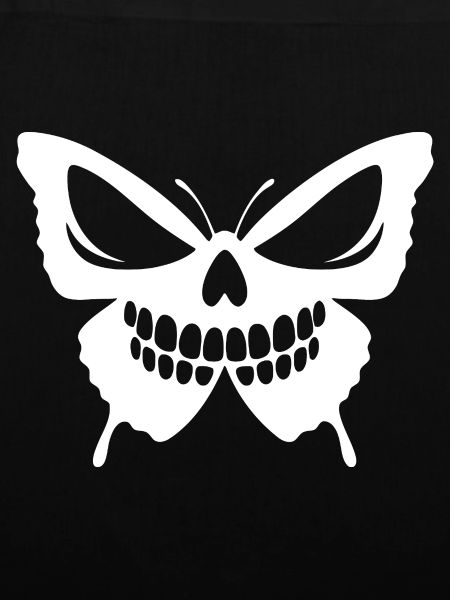 Kompliziertes Schmetterlingsschädel-Design