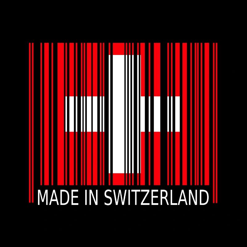 Suisse Switzerland Code à barres Made in