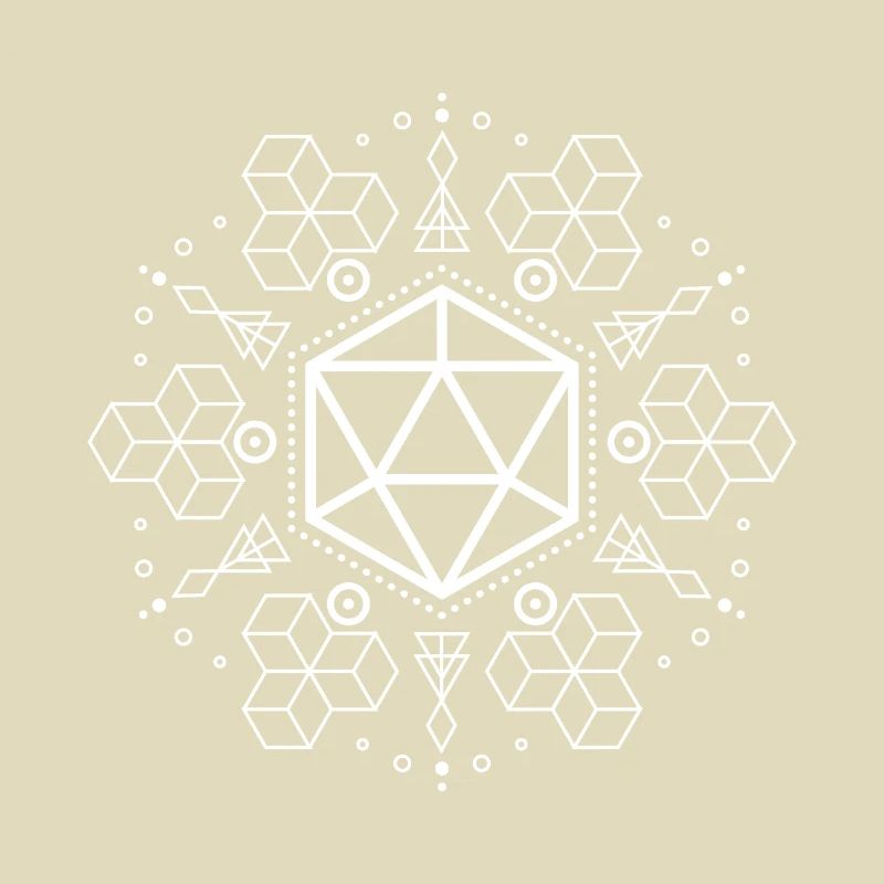 Formes de dés polyédriques géométriques D20