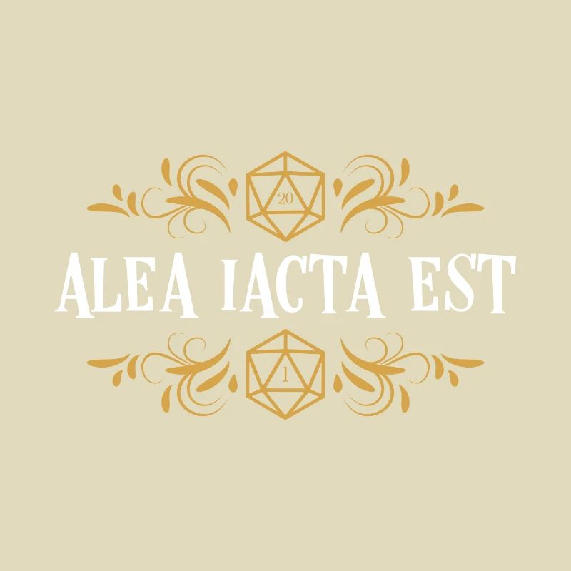 Alea Iacta Est Polyedral D20 Würfel