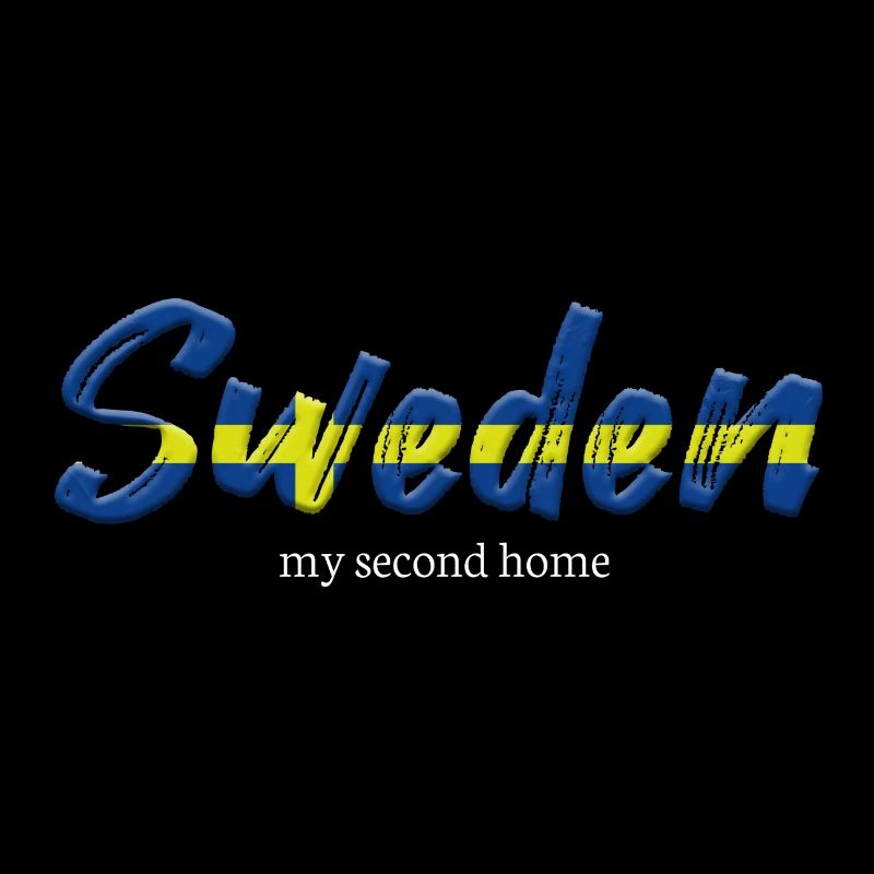 Suède résidence secondaire Suède drapeau vacances disant