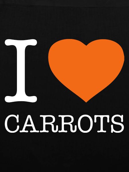 I LOVE CARROTS Karotten