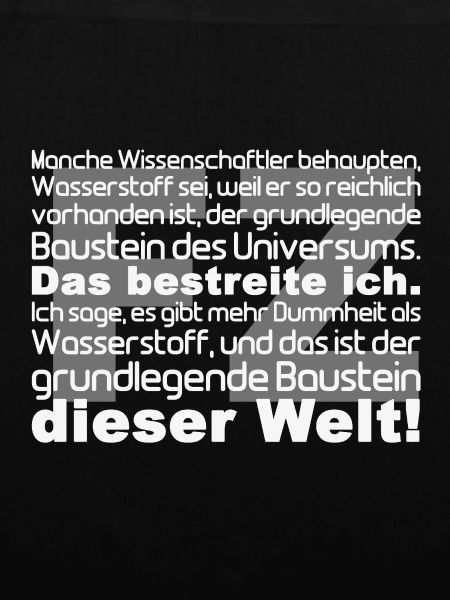 Universums Baustein Zitat Typo