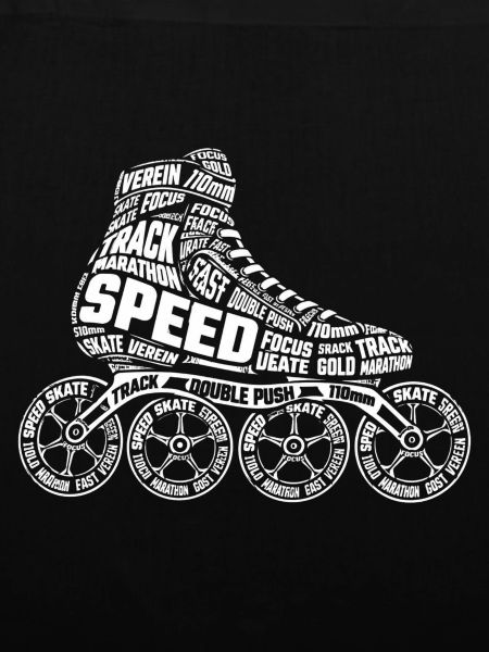 Speedskating Inline Skates Word Art