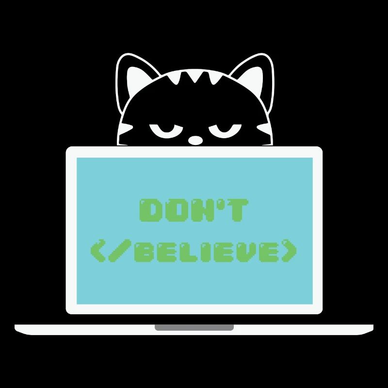 Don't believe programmer cat