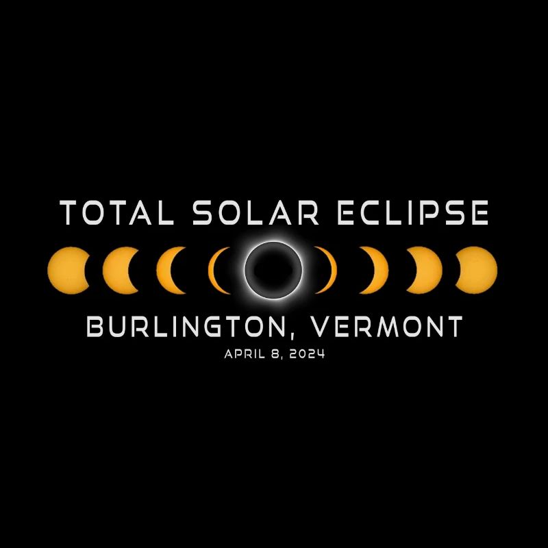 Burlington Vermont Solar Eclipse 2024 April 8