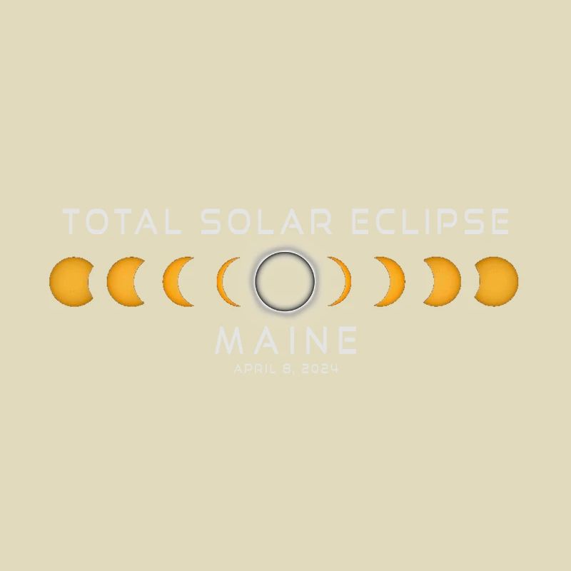 Maine Solar Eclipse 2024 Avril 8 Souvenir