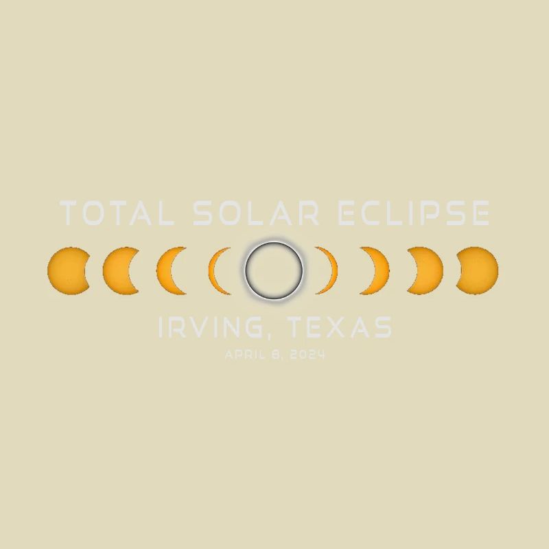 Irving Texas Solar Eclipse 2024 April 8 Souvenir