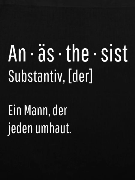 Anästhesist Substantiv Definition Geschenk
