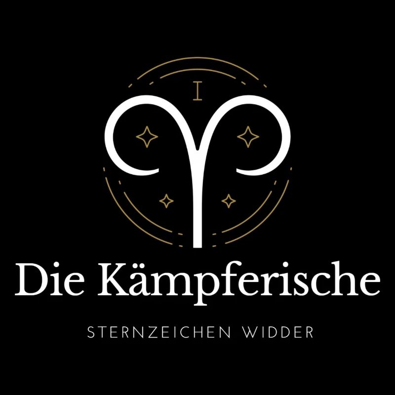 Widder Sternzeichen Logo Widder