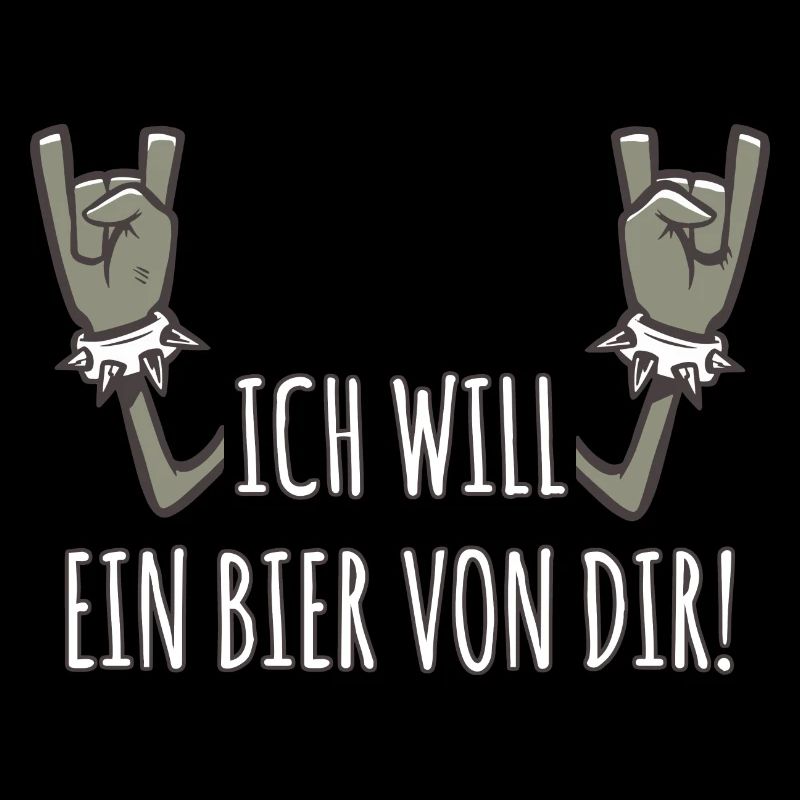 Pommesgabel Spruch Ich Will Ein Bier Von Dir