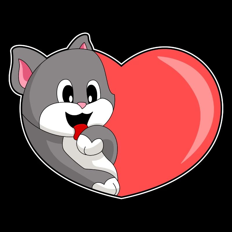Katze Herz