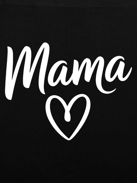 Mama Heart Skripttypografie