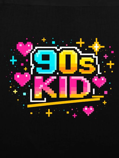 90er Pixelkid Neon Retro