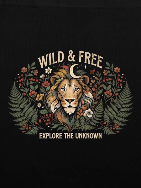 Löwe wild und frei