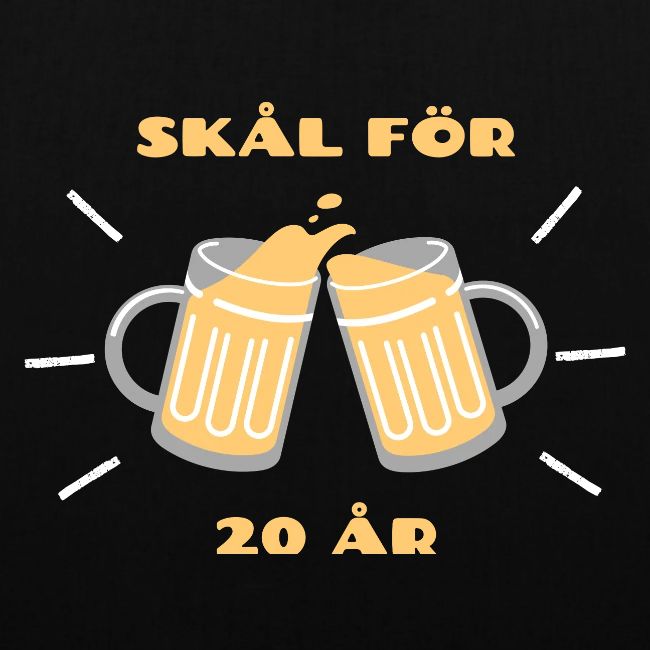 Present till 20-åring - Skål för 20 år