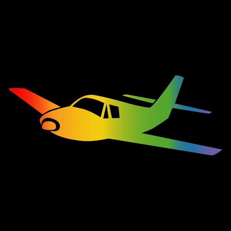 Flugzeug Regenbogen Verlauf