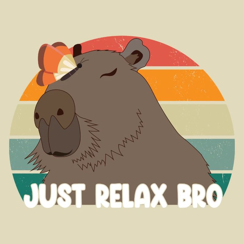 Détendez-vous simplement Bro Capybara