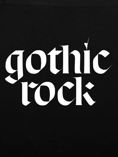 Gothic-Rock-Typografie