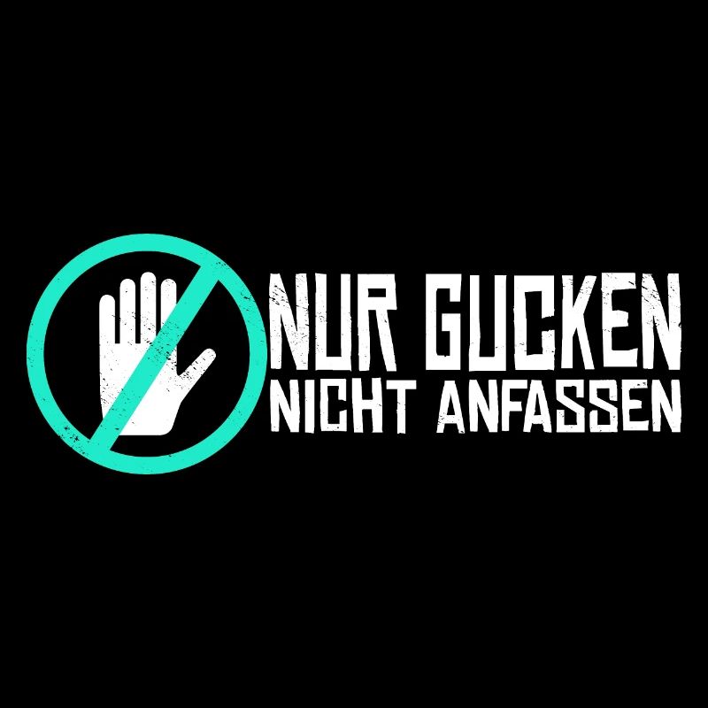 Nicht anfassen Do not Touch Spruch Icon Symbol