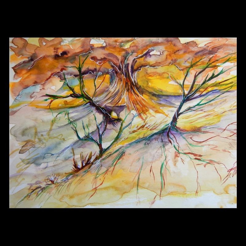 Beautiful motif with trees