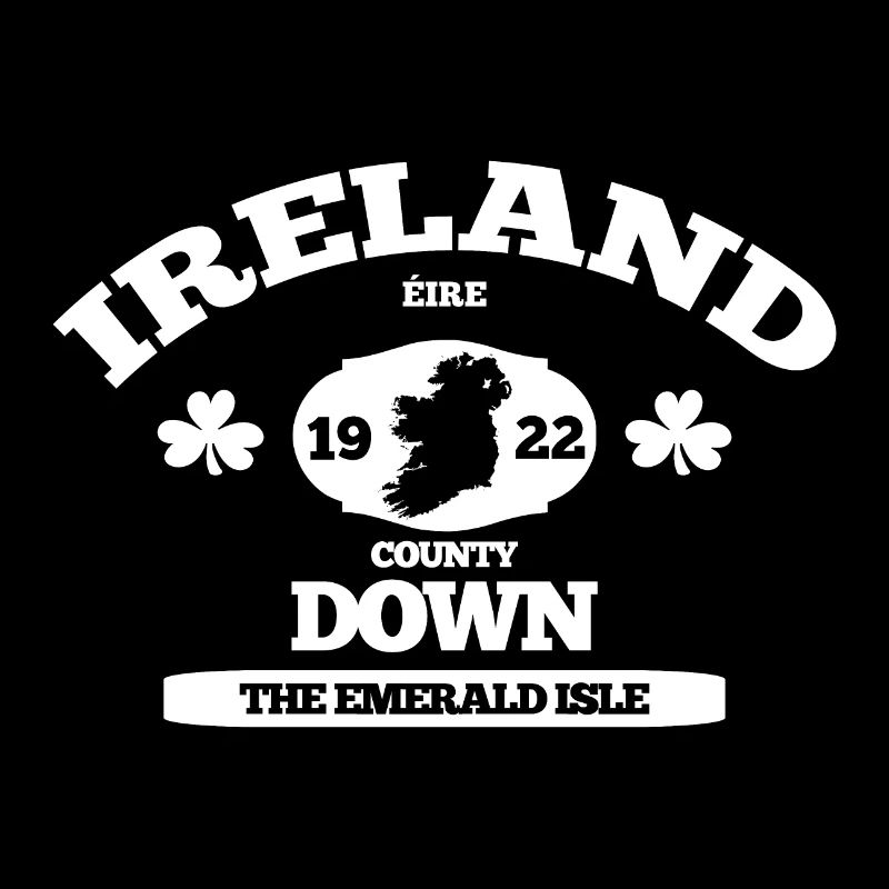 Vers le bas de l’Irlande. Design irlandais classique
