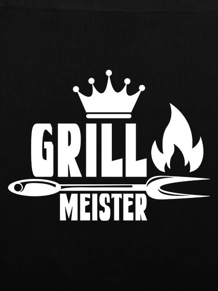 Feuriger Grillmeister mit Krone