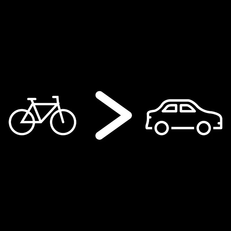 Bicycle > car - saving the environment