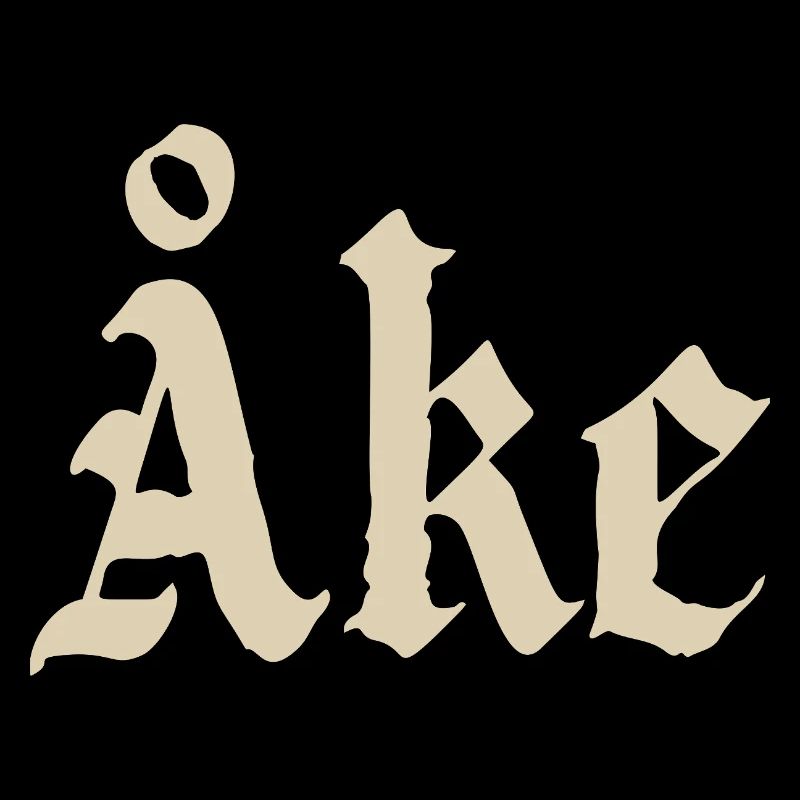 Åke Gothic Monogram Lettering