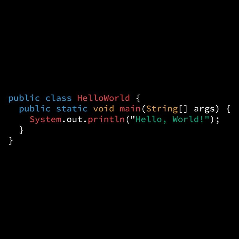 Hello World Java Programmiersprache