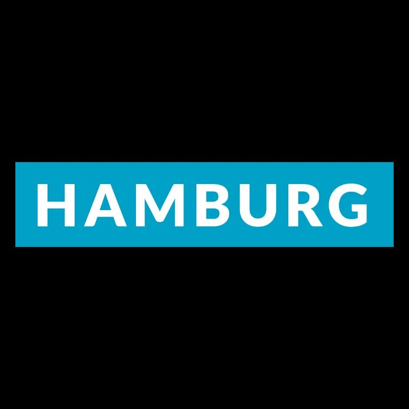 Hamburg auf blau
