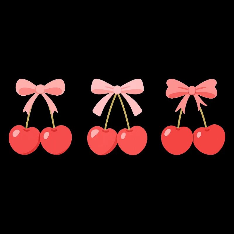 Kokette Schleife Ästhetik Kirsche Rot Rosa Kirsche