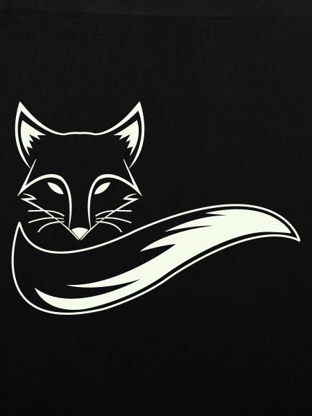 Fuchs Silhouette mit Schweif