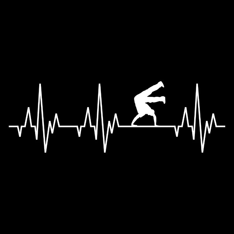 Heartbeat ECG Breakdance Breakdancing Hip-Hop