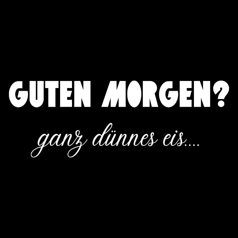 Guten Morgen ganz dünnes eis