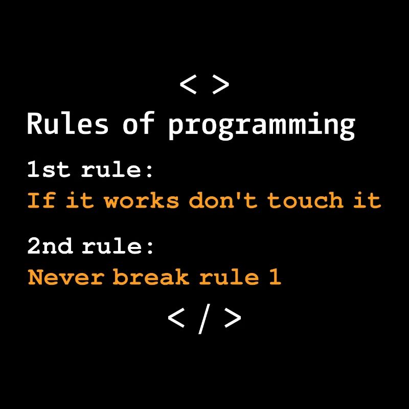 Regeln der Programmierung